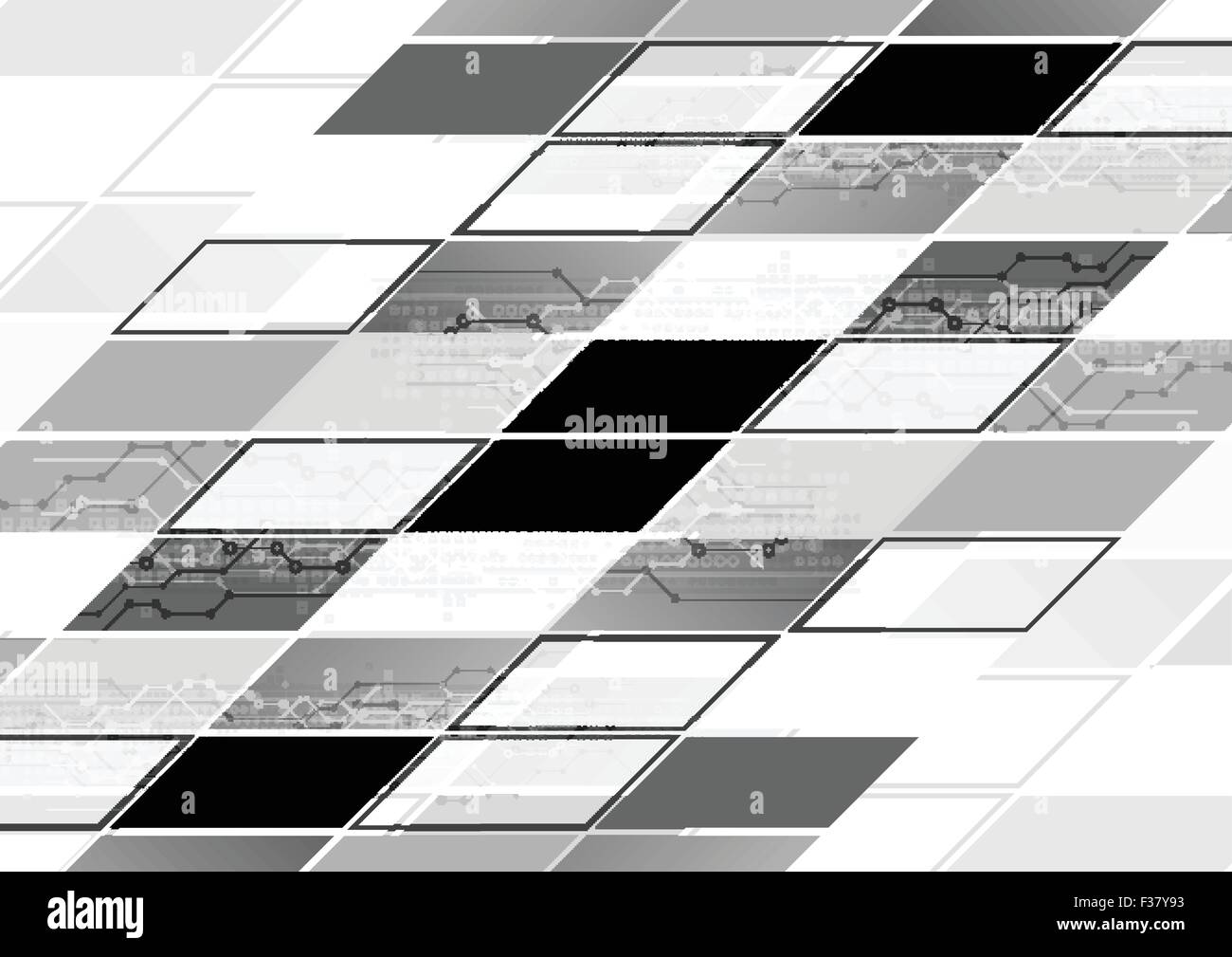 Abstract grey tech geometric corporate background. Vector design Stock ...