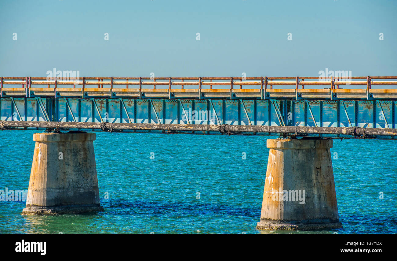Highway 1 Florida Keys, old bridge Stock Photo Alamy