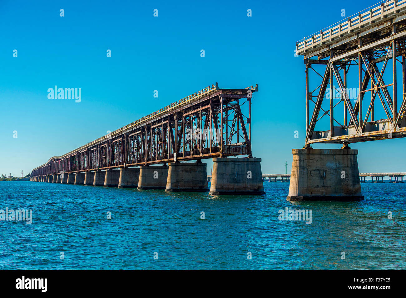 Highway 1 Florida Keys, old road Stock Photo Alamy