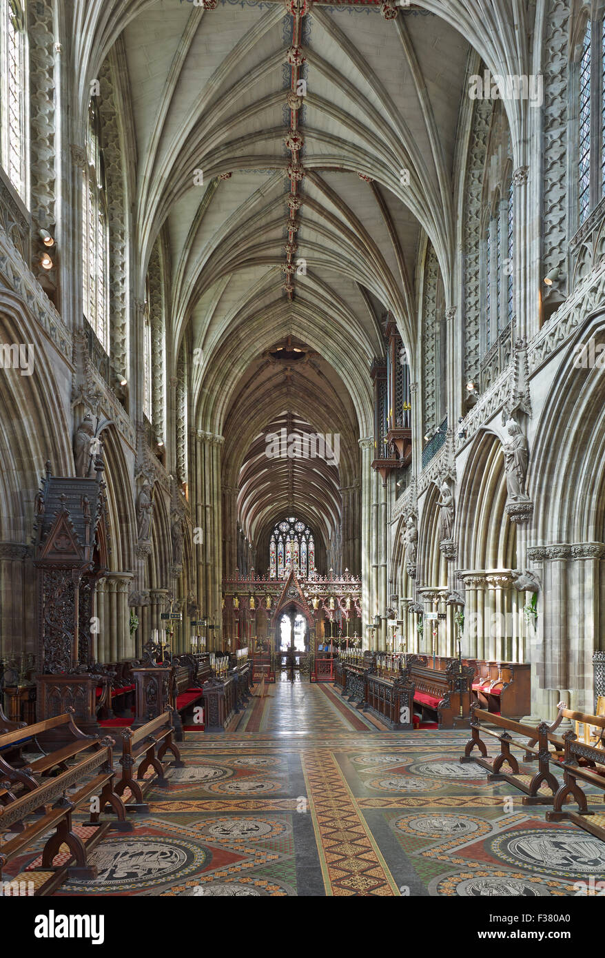 Lichfield Cathedral choir Stock Photo