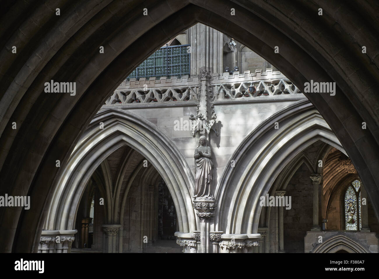 Lichfield Cathedral, choir arches Stock Photo