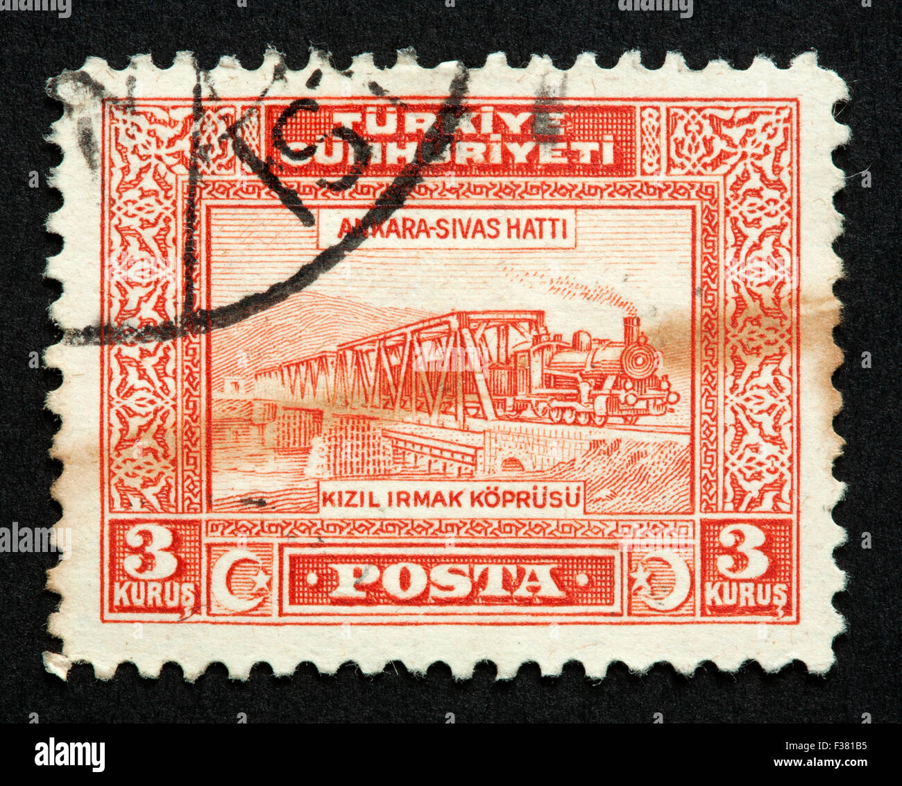 Turkish postage stamp Stock Photo Alamy