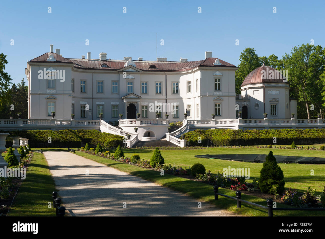 The Tiškevičiai Palace, Tiskevičius Palace, or Tyszkiewicz Palace, Palanga, Klaipėda County, Lithuania Stock Photo