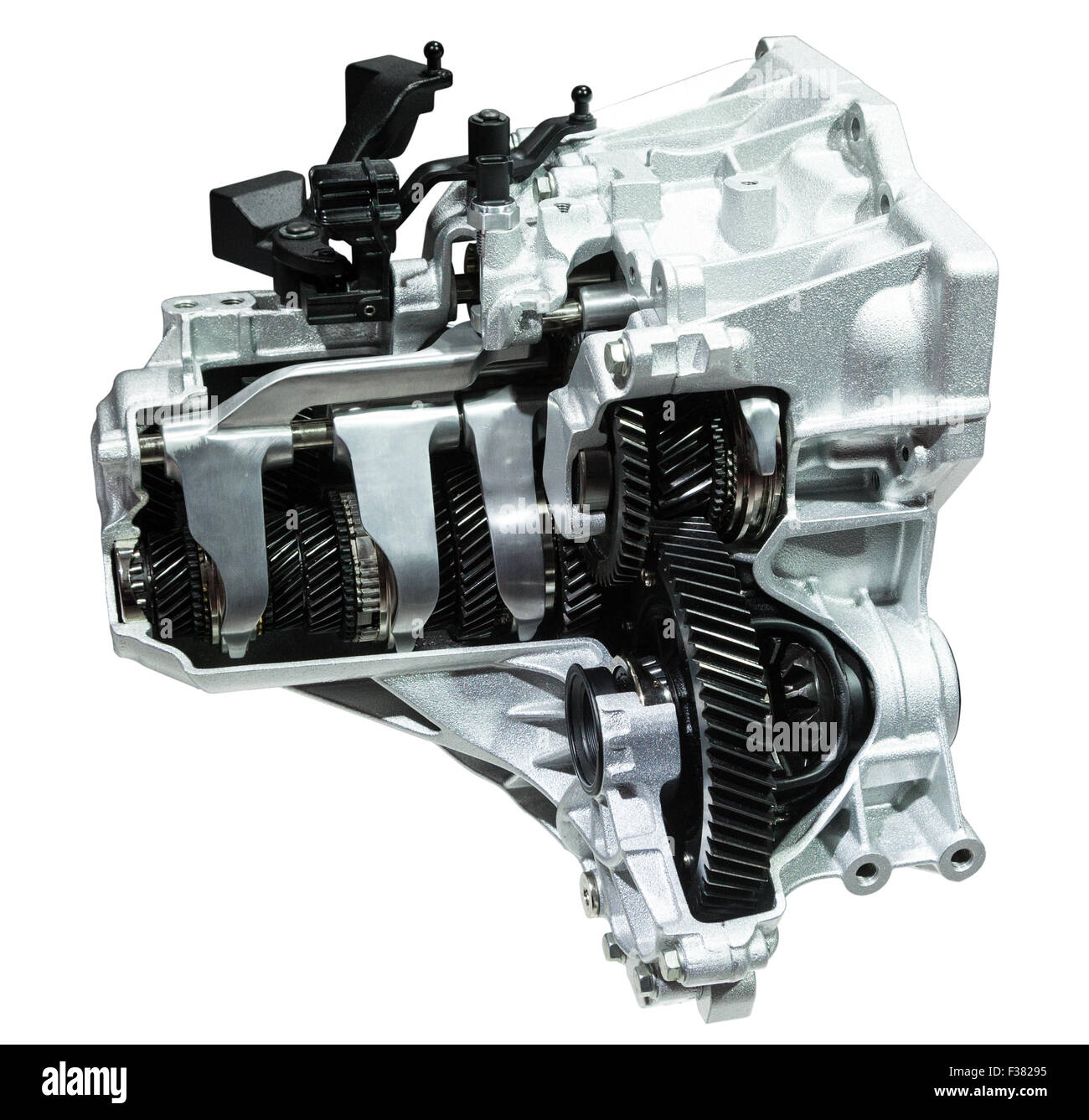 Cross section of a modern six speed automatic transmission isolated on white Stock Photo Alamy