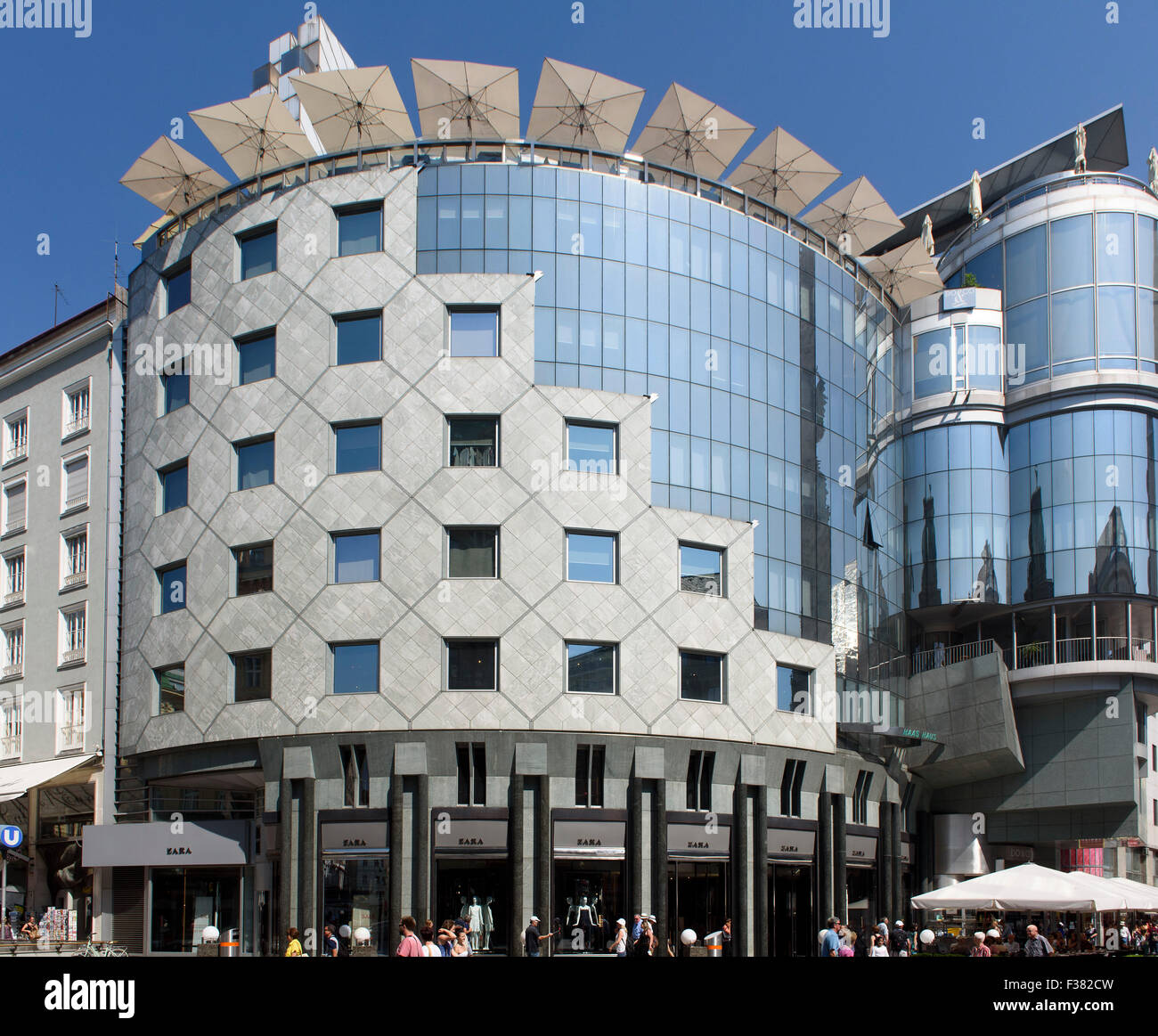 Haas house at Stephansplatz built 1889 by Hans Hollein, Vienna, Austria