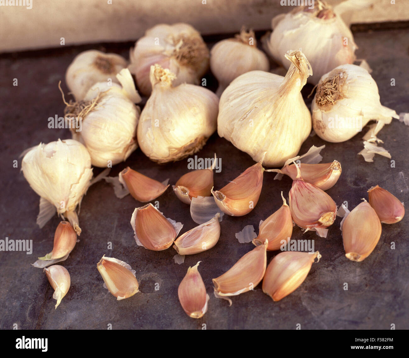 Garlic bulbs and cloves Stock Photo Alamy