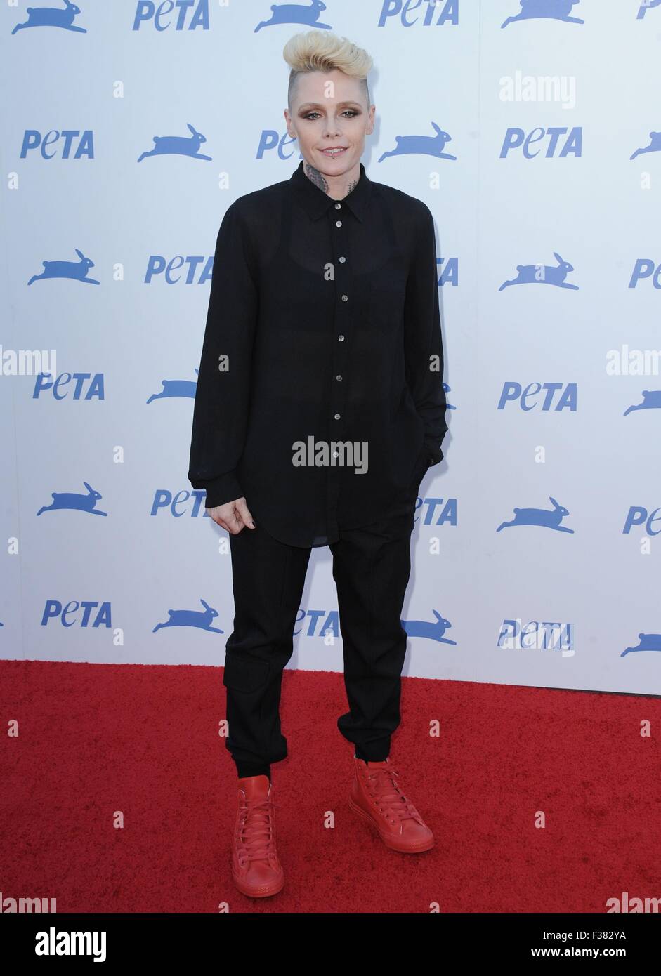 Los Angeles, CA, USA. 30th Sep, 2015. Otep Shamaya at arrivals for PETA's 35th Anniversary Gala, The Hollywood Palladium, Los Angeles, CA September 30, 2015. Credit:  Dee Cercone/Everett Collection/Alamy Live News Stock Photo