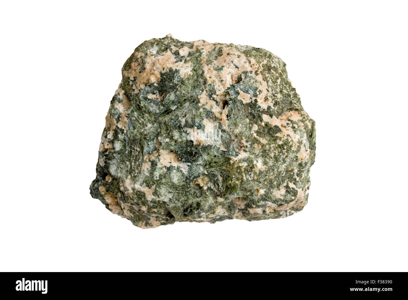 Tremolite-alkali feldspar skarn Stock Photo