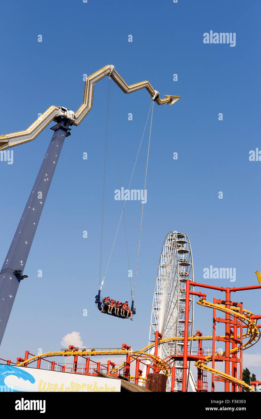 funfair ride at amusementpark Prater, Vienna, Austria Stock Photo - Alamy