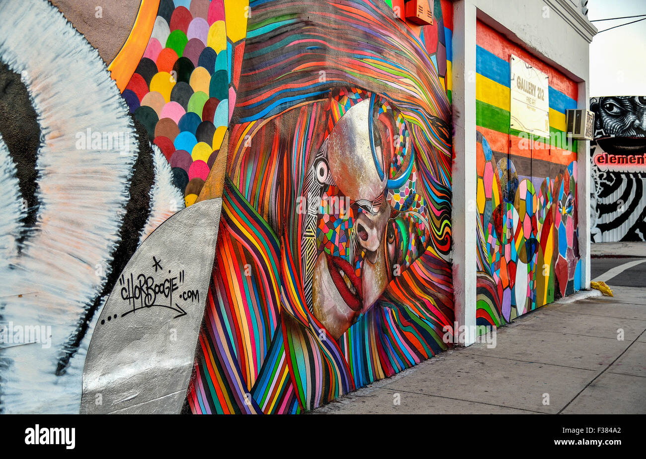 Miami Wynwood, wall painting Stock Photo Alamy