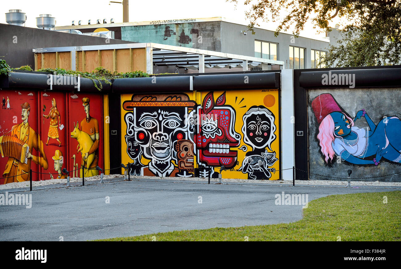 Miami Wynwood, wall painting Stock Photo Alamy