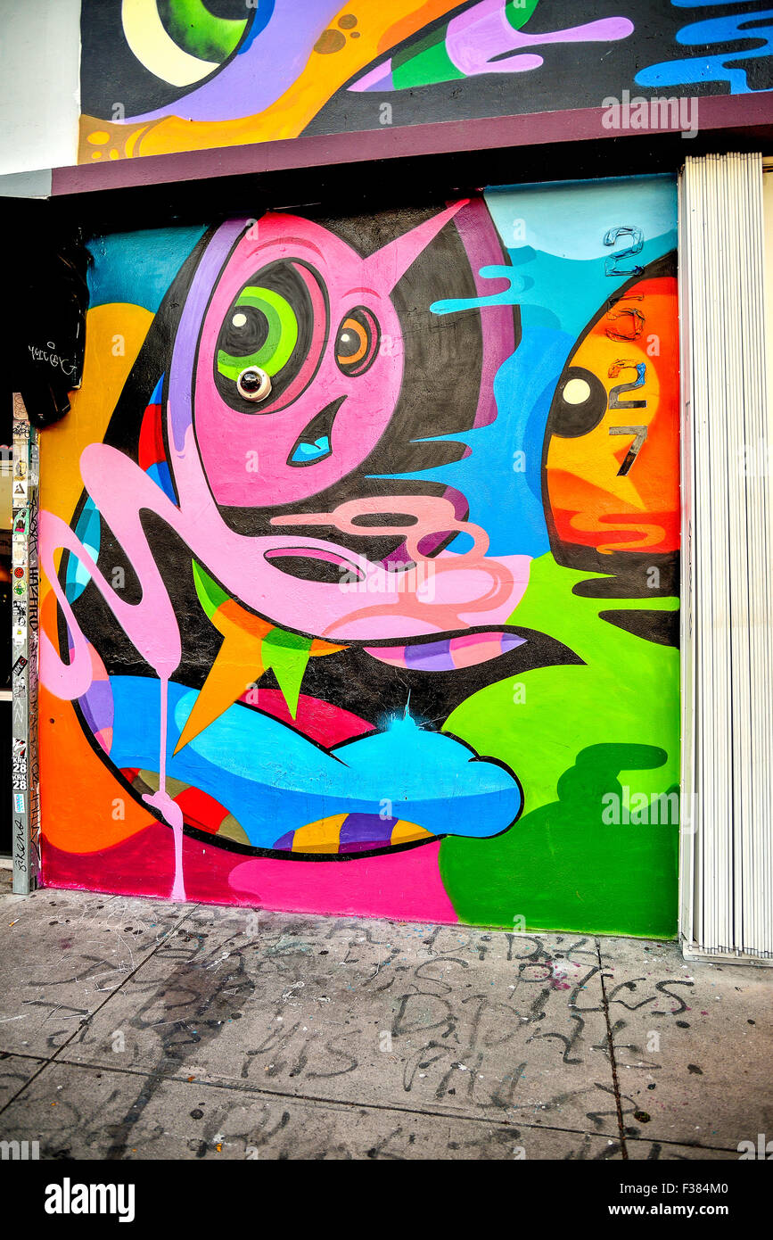 Miami Wynwood, wall painting Stock Photo Alamy
