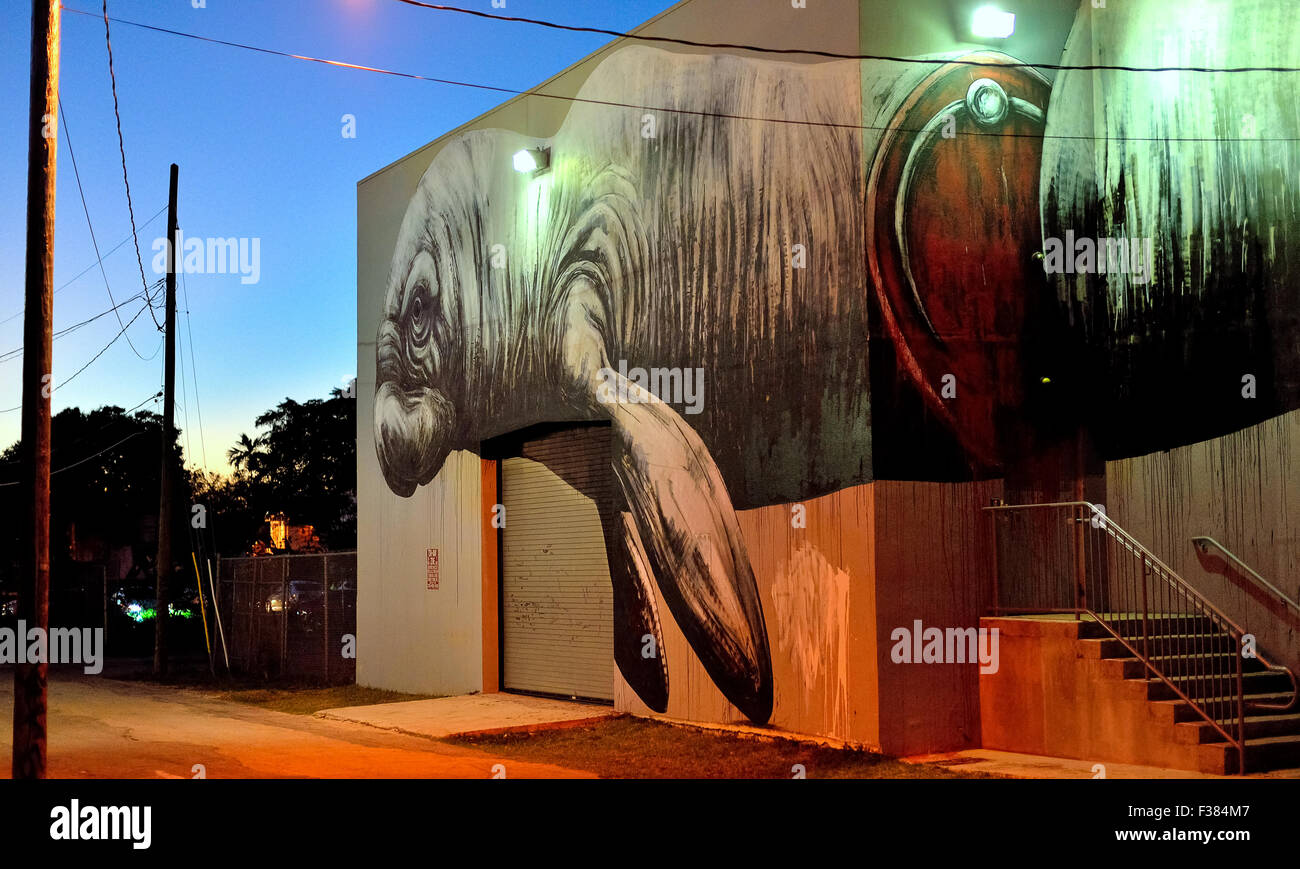 Miami Wynwood, wall painting Stock Photo Alamy