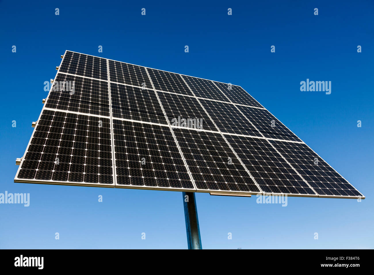 Modern solar panel - solar cell Stock Photo