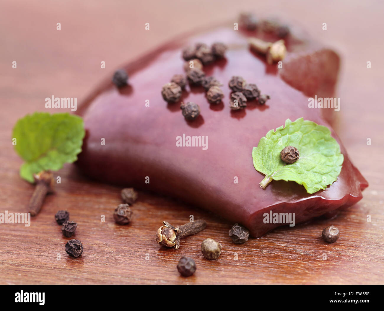 Fresh raw pork liver on hires stock photography and images Alamy
