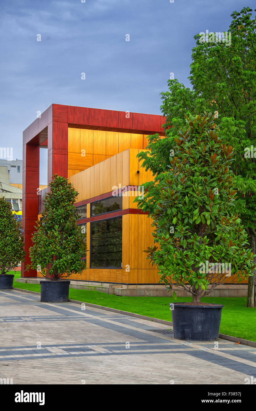 Modern building in the residential area of Palas, in Iasi city, Romania ...