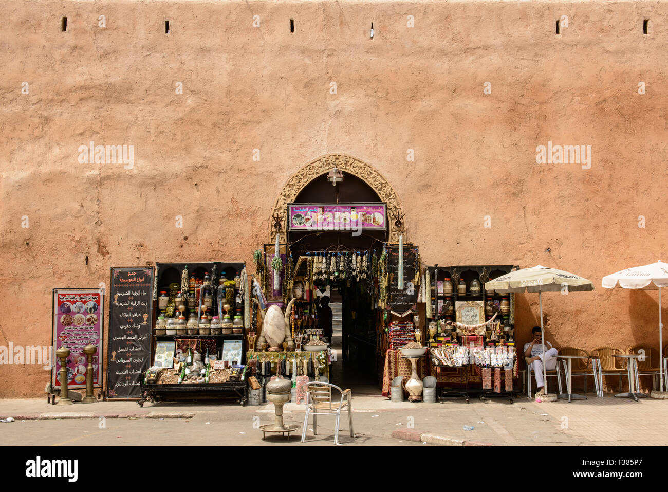 Street scene in the medina of Rabat, Morocco Stock Photo