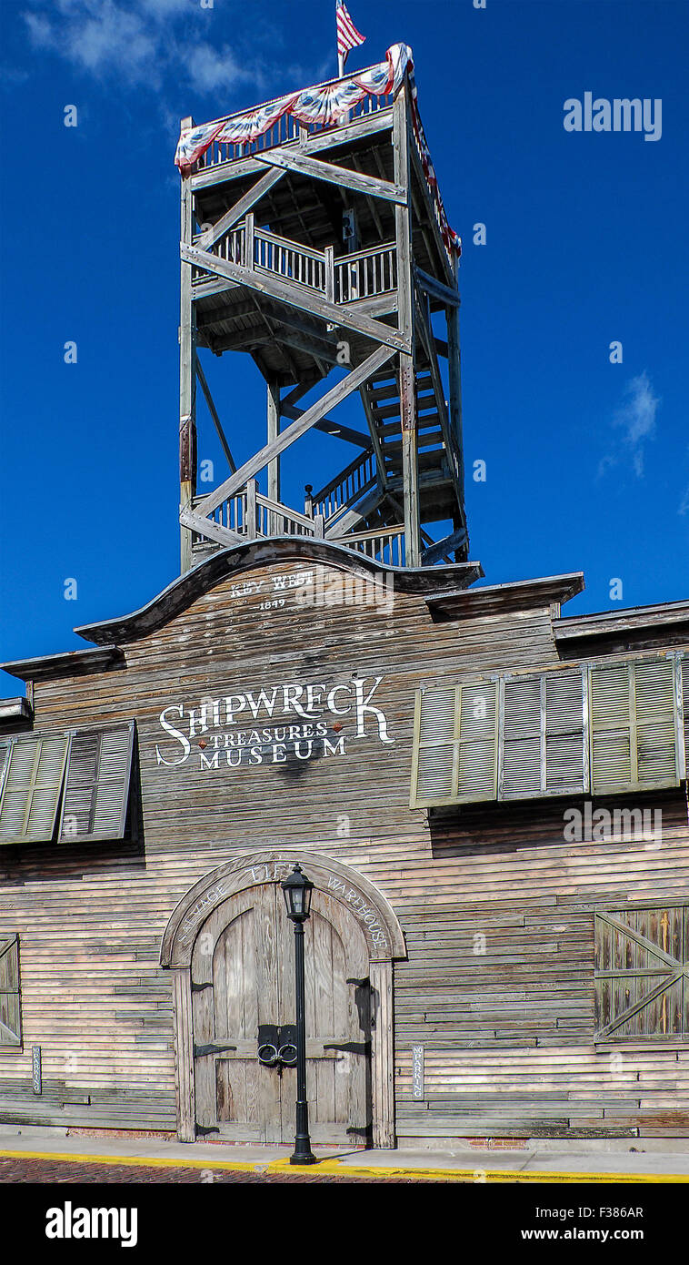 Florida Key West Mallory Square Shipwreck Treasure Museum Stock Photo