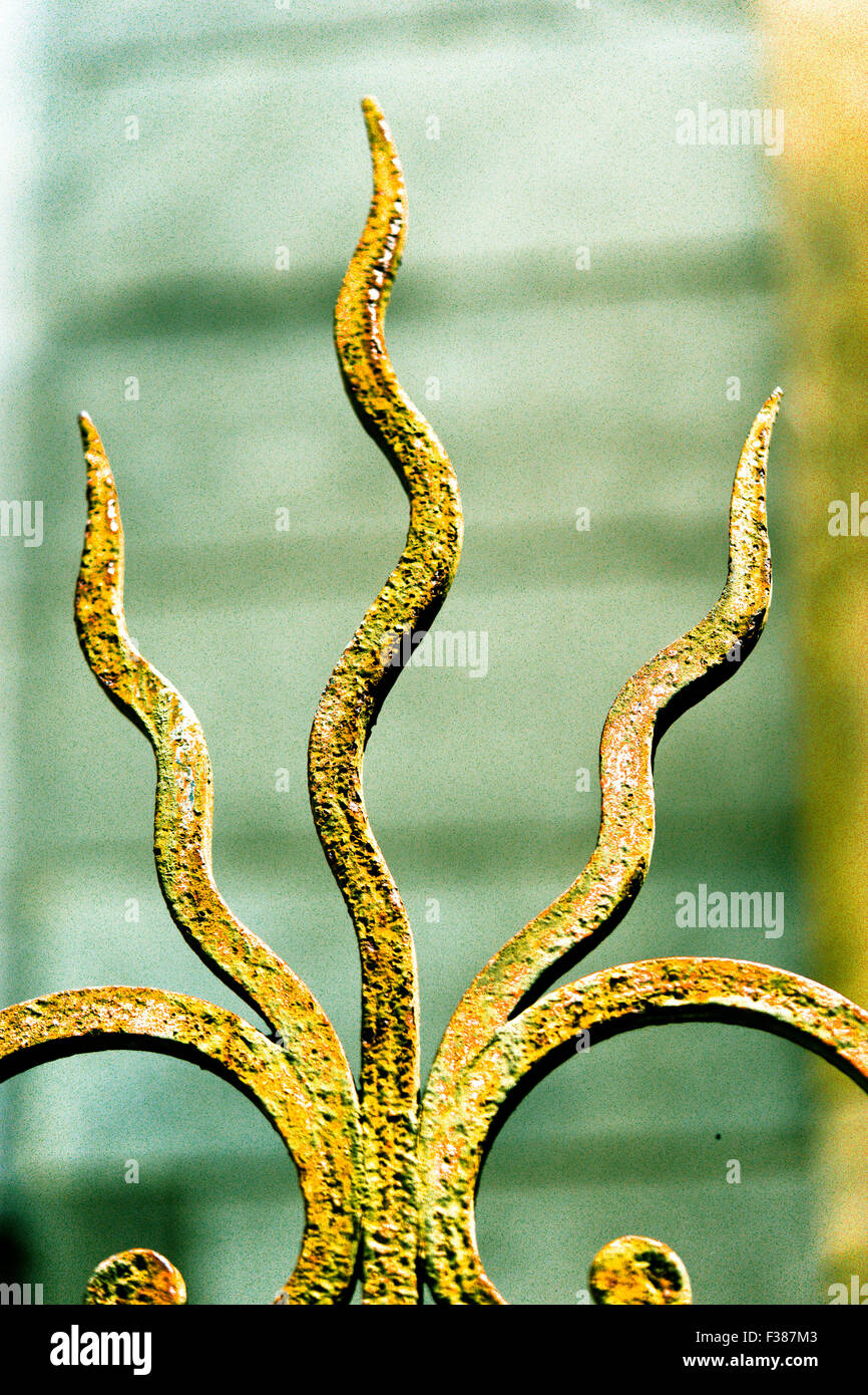 Railing railings spikes hi-res stock photography and images - Alamy