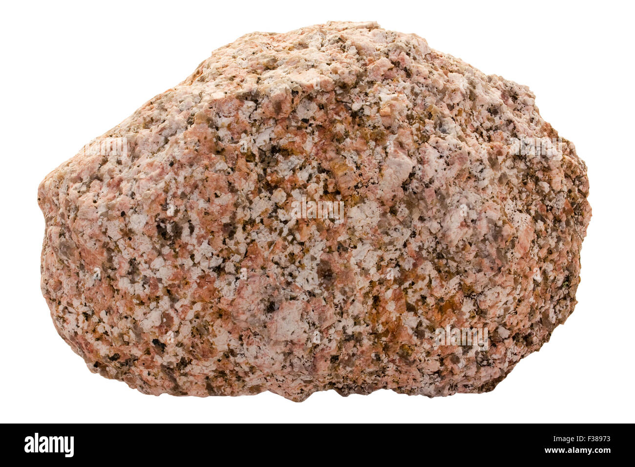 Monzogranite (roughly equal amount of alkali and plagioclase feldspar) Stock Photo