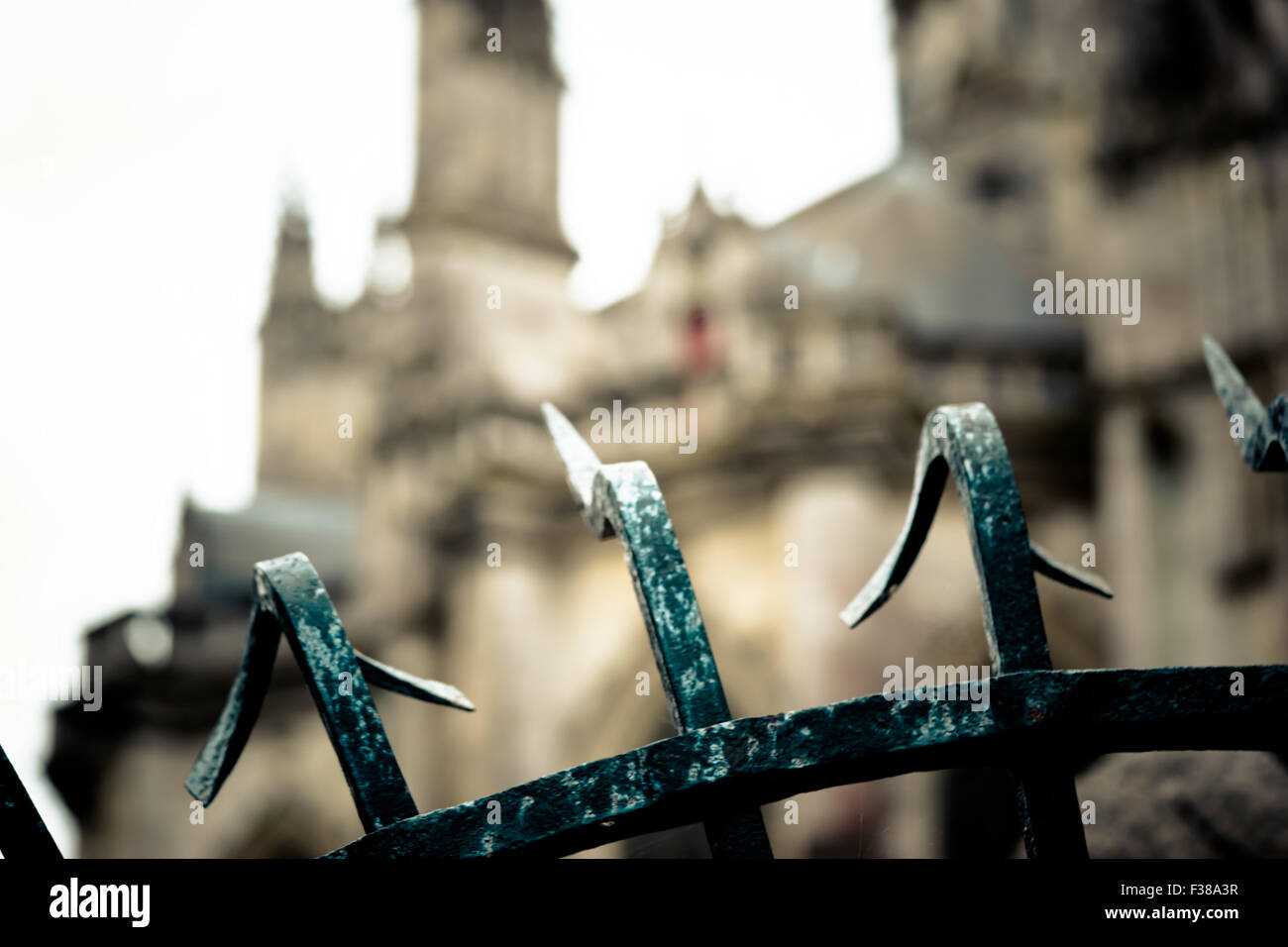 Railing railings spikes hi-res stock photography and images - Alamy