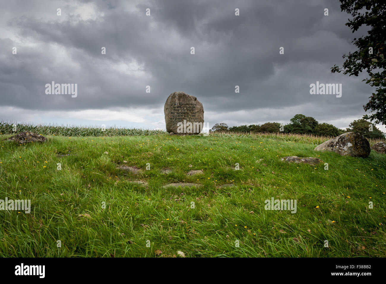 Hamlet's Grave, Ammelhede, Randers Municipality, Jutland, Denmark. Stock Photo