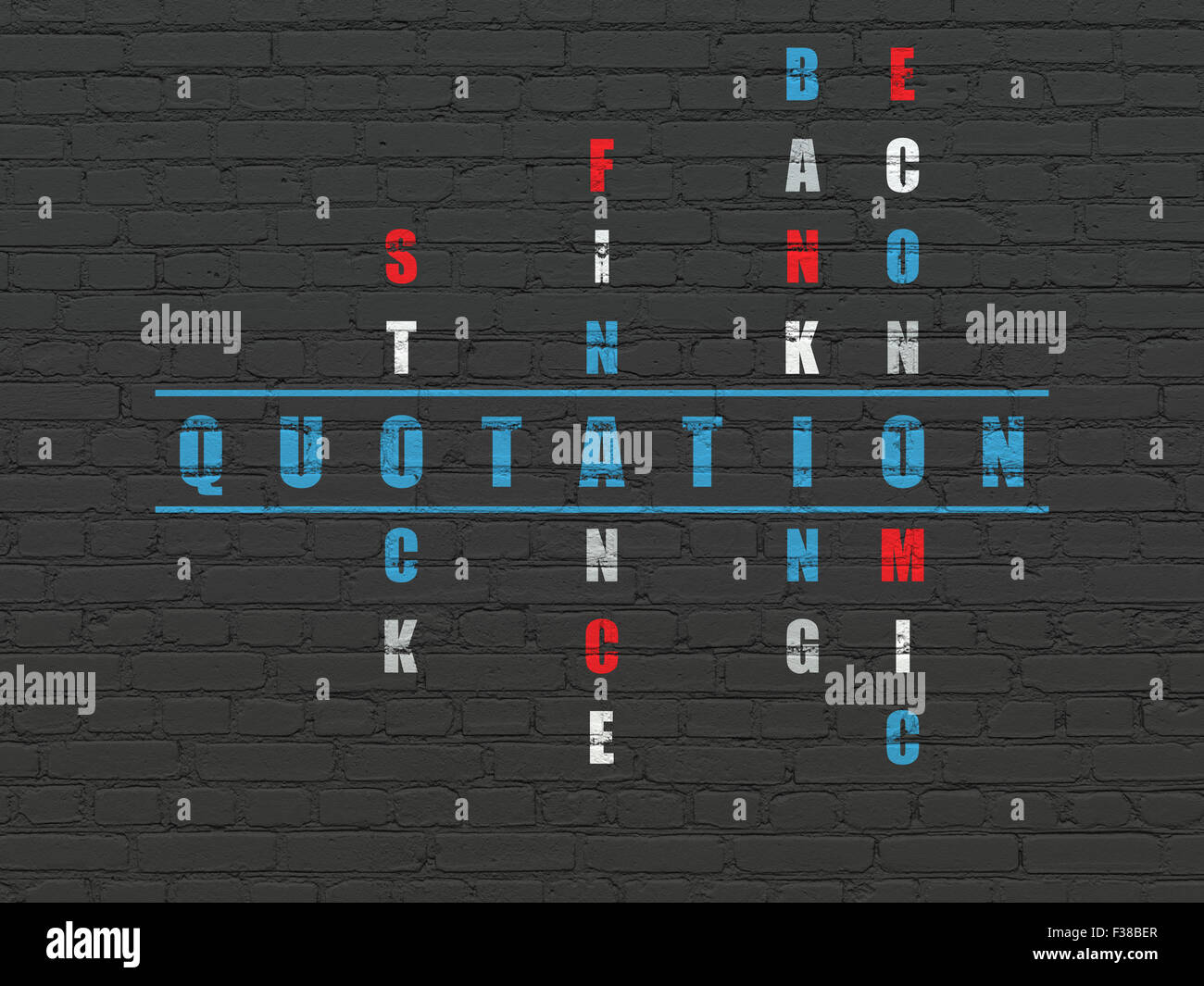 Currency concept: Quotation in Crossword Puzzle Stock Photo Alamy Currency concept: Quotation in Crossword Puzzle Stock Photo Alamy