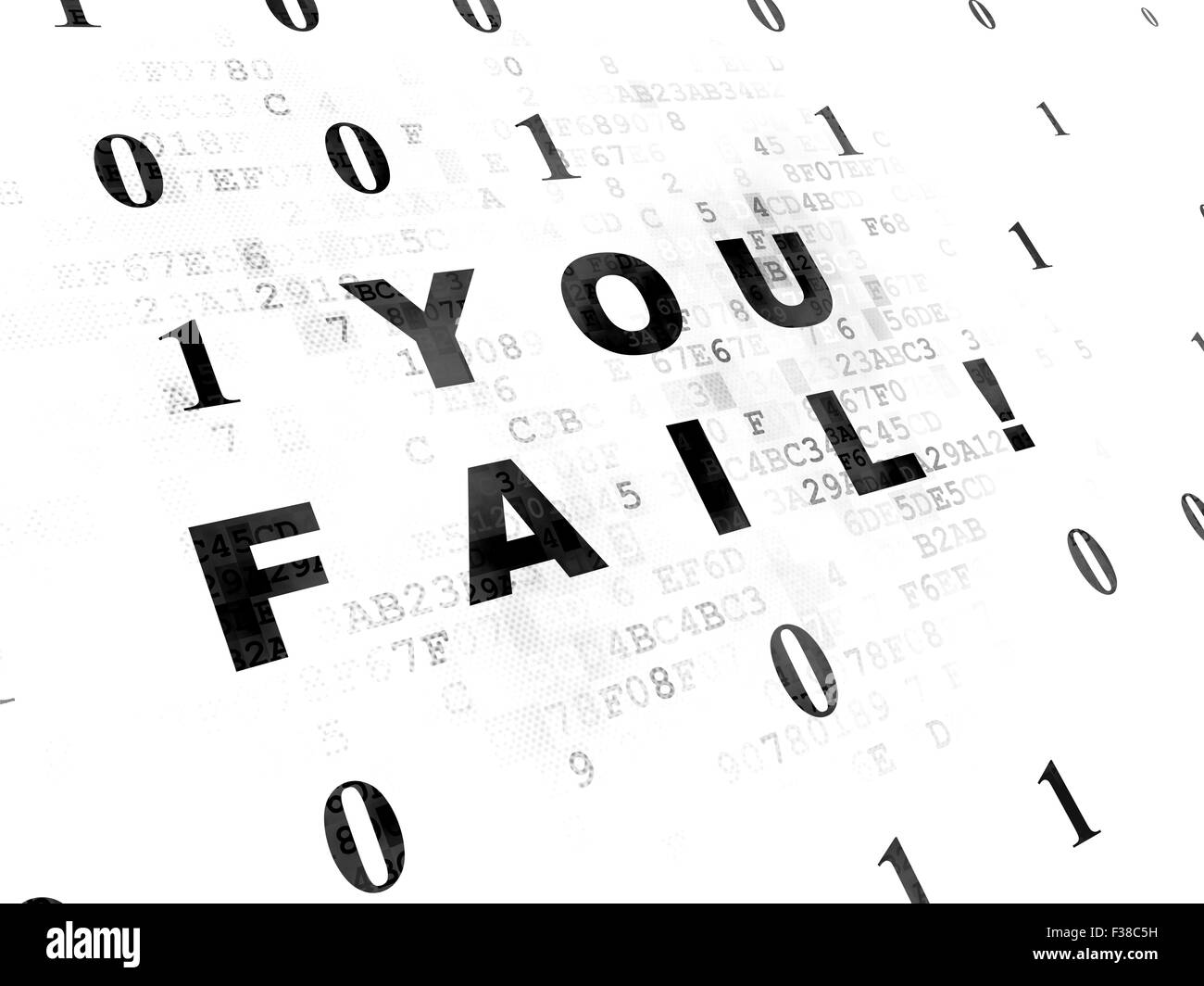 Business concept: You Fail! on Digital background Stock Photo