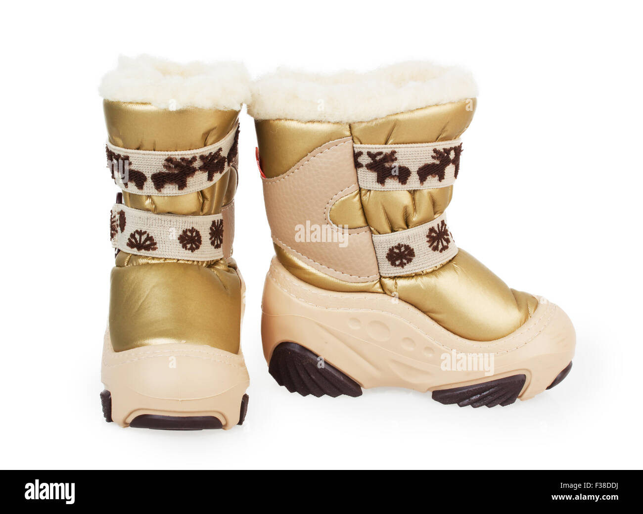 children's winter boots isolated on white background Stock Photo - Alamy
