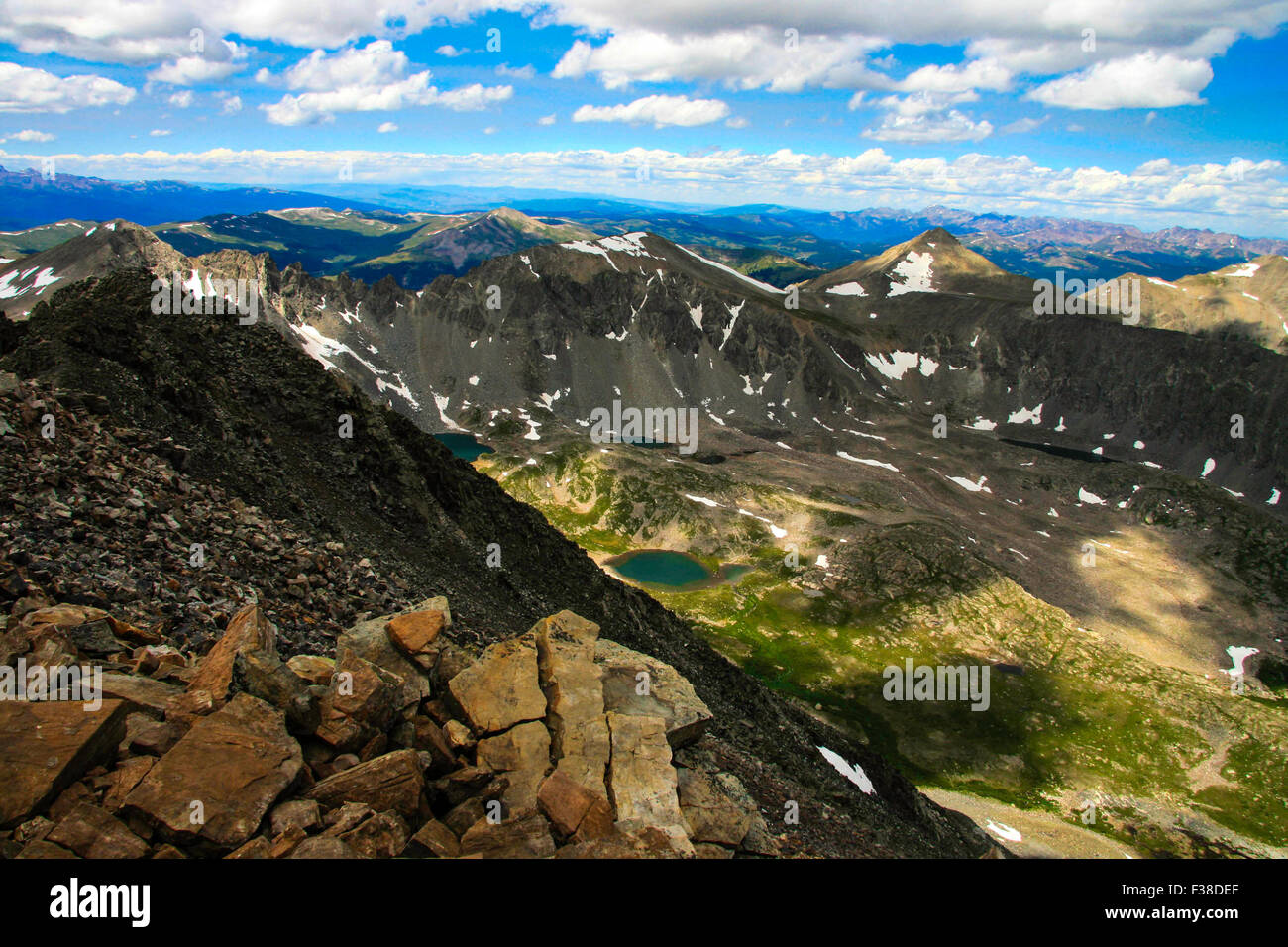 To the Peak of Quandary Stock Photo Alamy