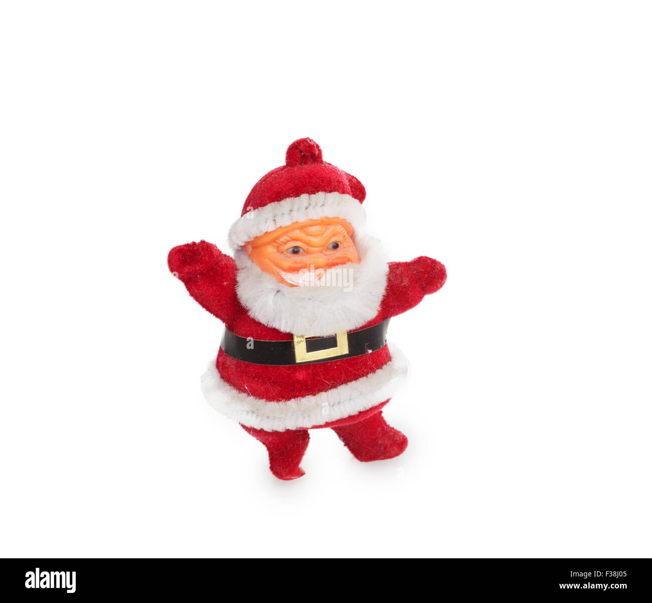 Santa Claus figurine isolated on white background Stock Photo - Alamy