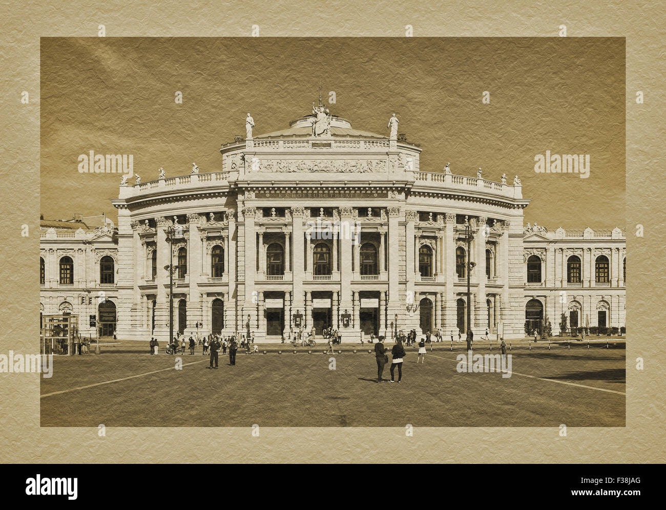 The Burgtheater in Vienna is, after the Comedie-Francaise, the second oldest European theater, Vienna, Austria, Europe Stock Photo