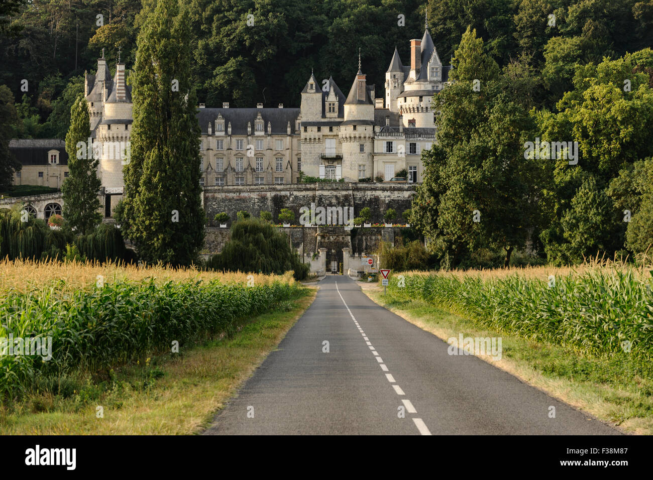 France, Loire Valley, Usse, Usse Castle, Chateau d'Usse Stock Photo Alamy