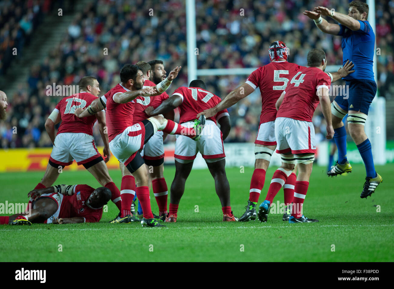 StadiumMK, Milton Keynes, UK. 1st Oct 2015. Rugby World Cup 2015 France ...