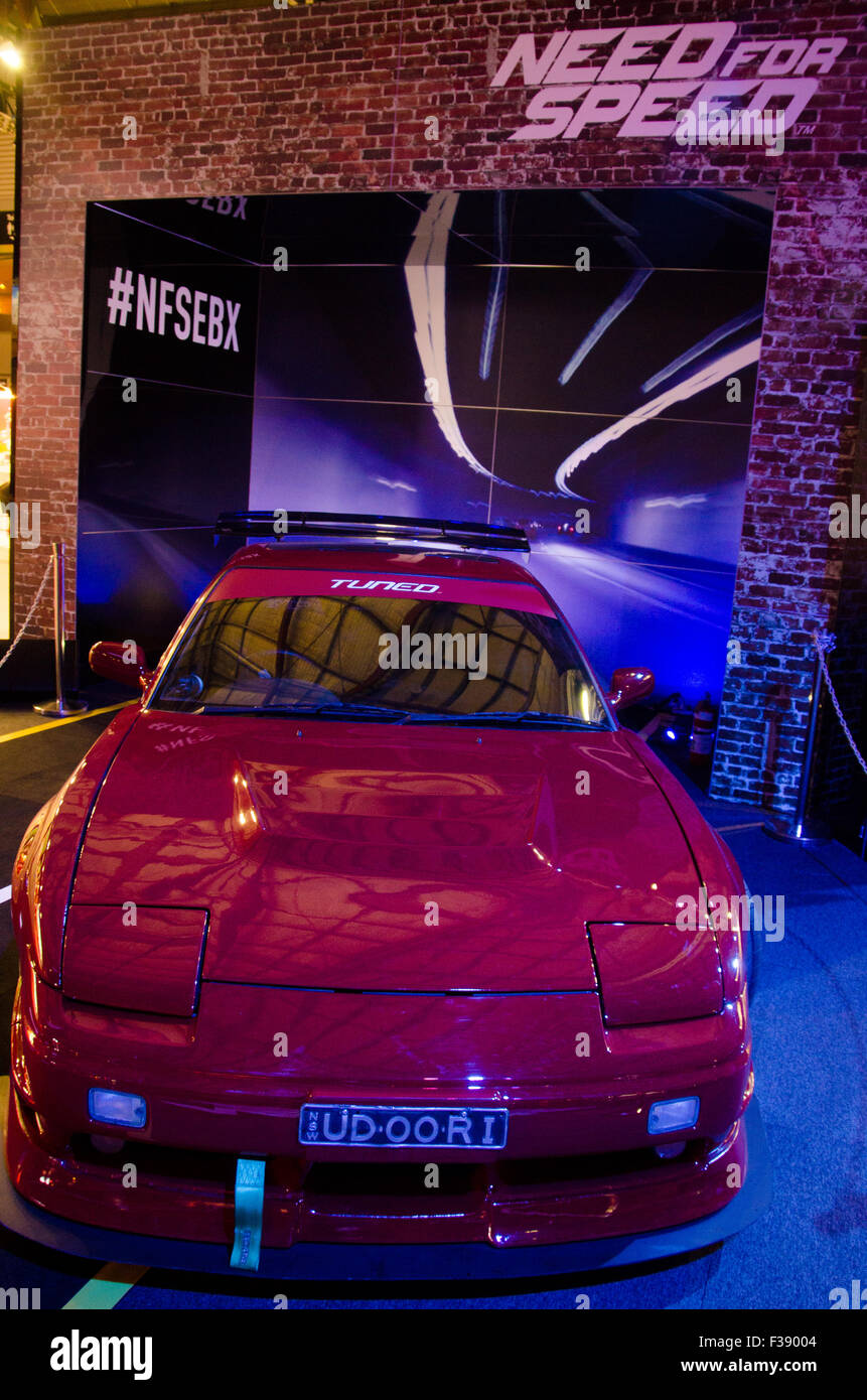 Sydney, Australia. 2nd October, 2015. Need for Speed booth at the 2015 EB Expo which took place at Syndey's Olympic Park. Credit:  mjmediabox/Alamy Live News Stock Photo