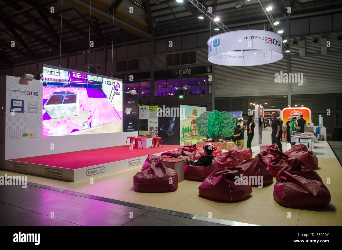 Sydney, Australia. 2nd October, 2015. Nintendo booth at the 2015 EB Expo  which took place at Syndey's Olympic Park. Credit: mjmediabox/Alamy Live  News Stock Photo - Alamy