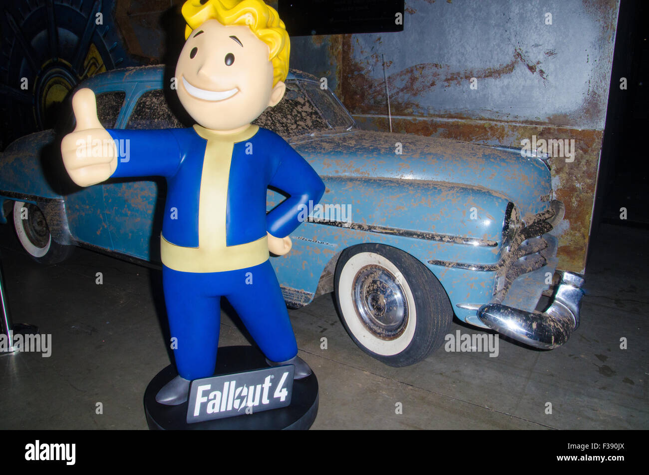 Sydney, Australia. 2nd October, 2015. Fallout 4 game booth at the 2015 EB Expo which took place at Syndey's Olympic Park. Credit:  mjmediabox/Alamy Live News Stock Photo
