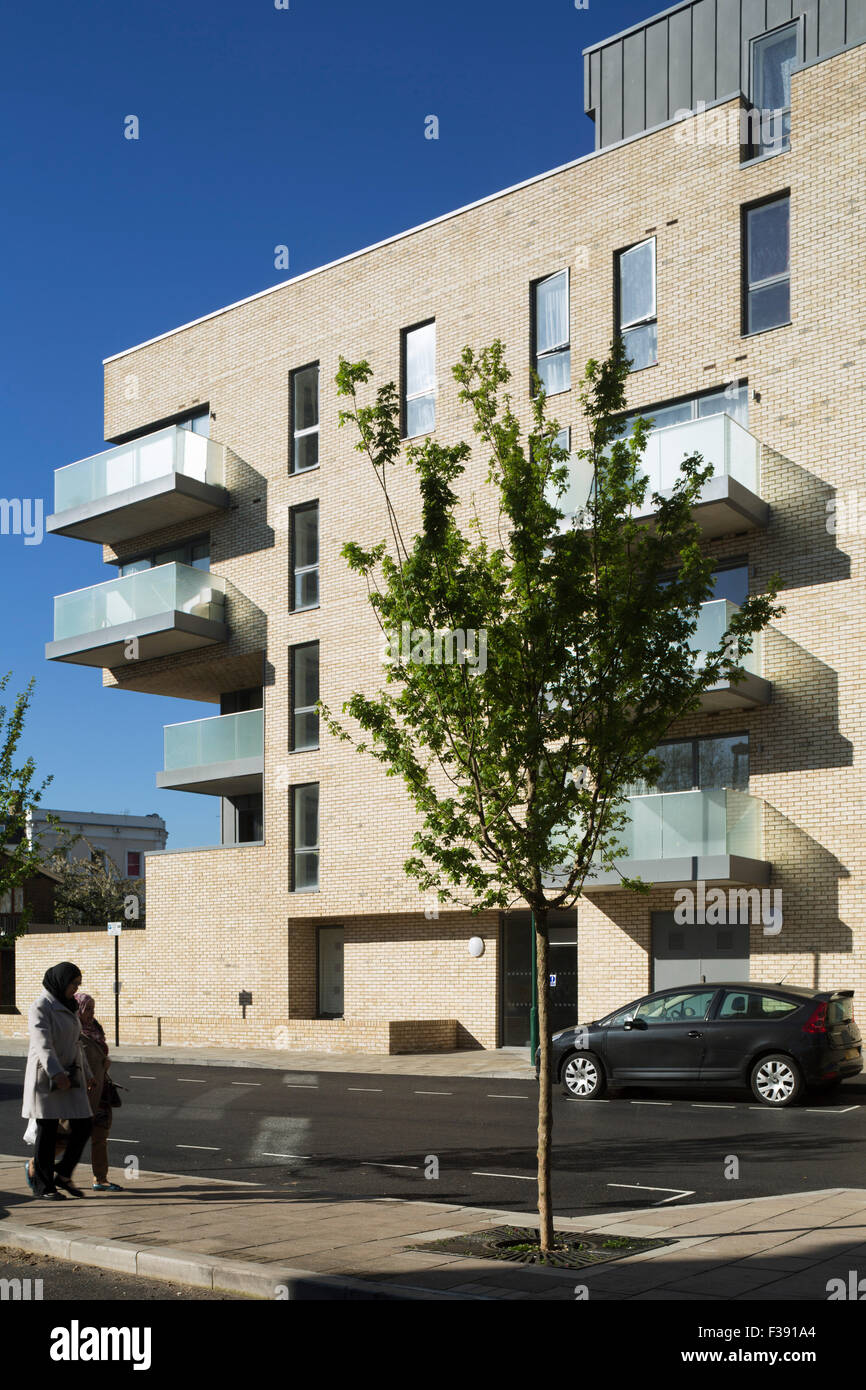 Detail view of housing scheme. Hicks Bolton Bond Housing Scheme, London