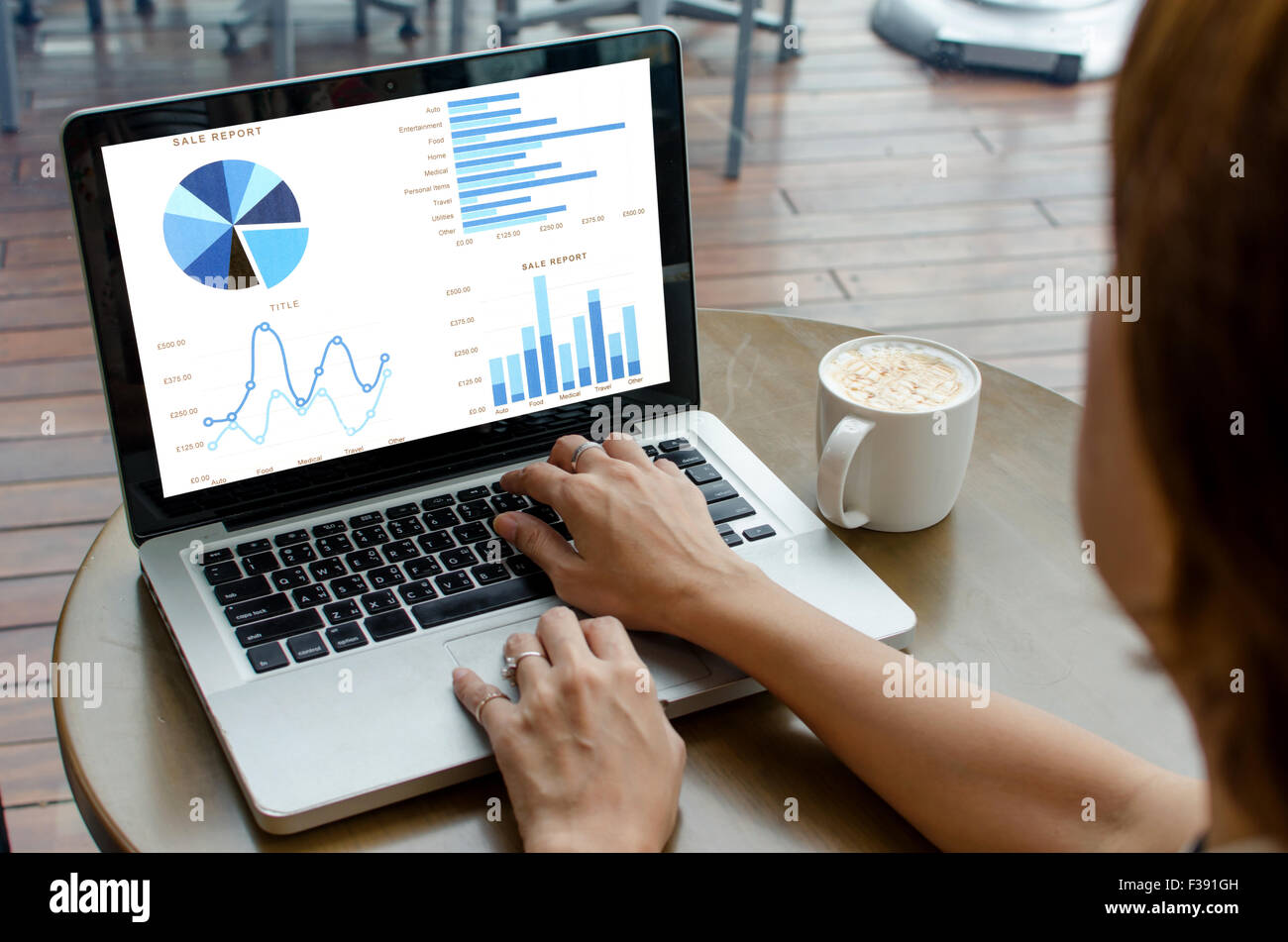 Woman typing close up hands hi-res stock photography and images - Alamy