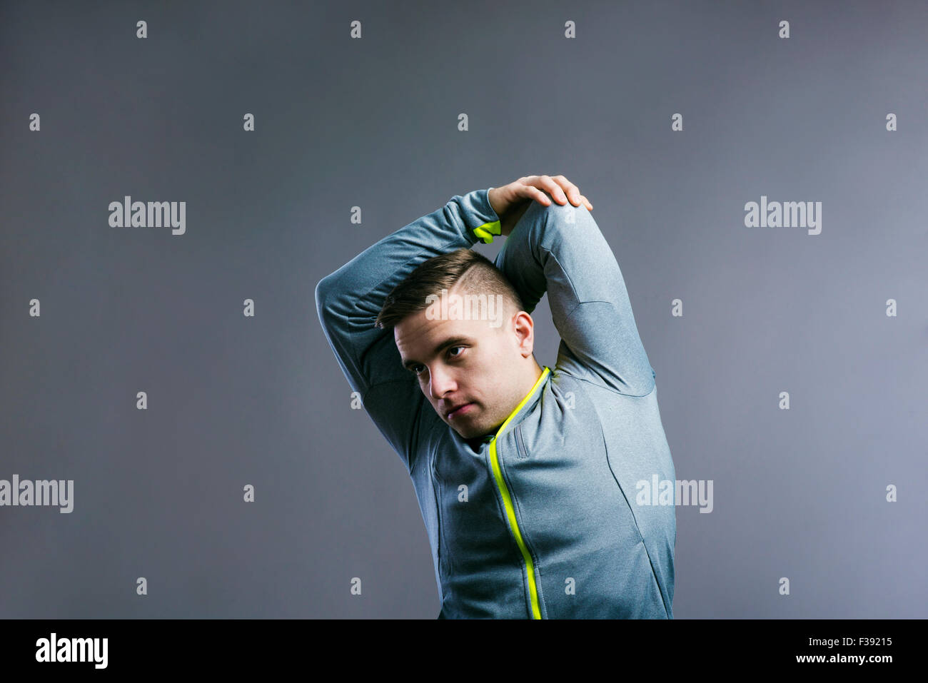 Runner in a studio Stock Photo - Alamy