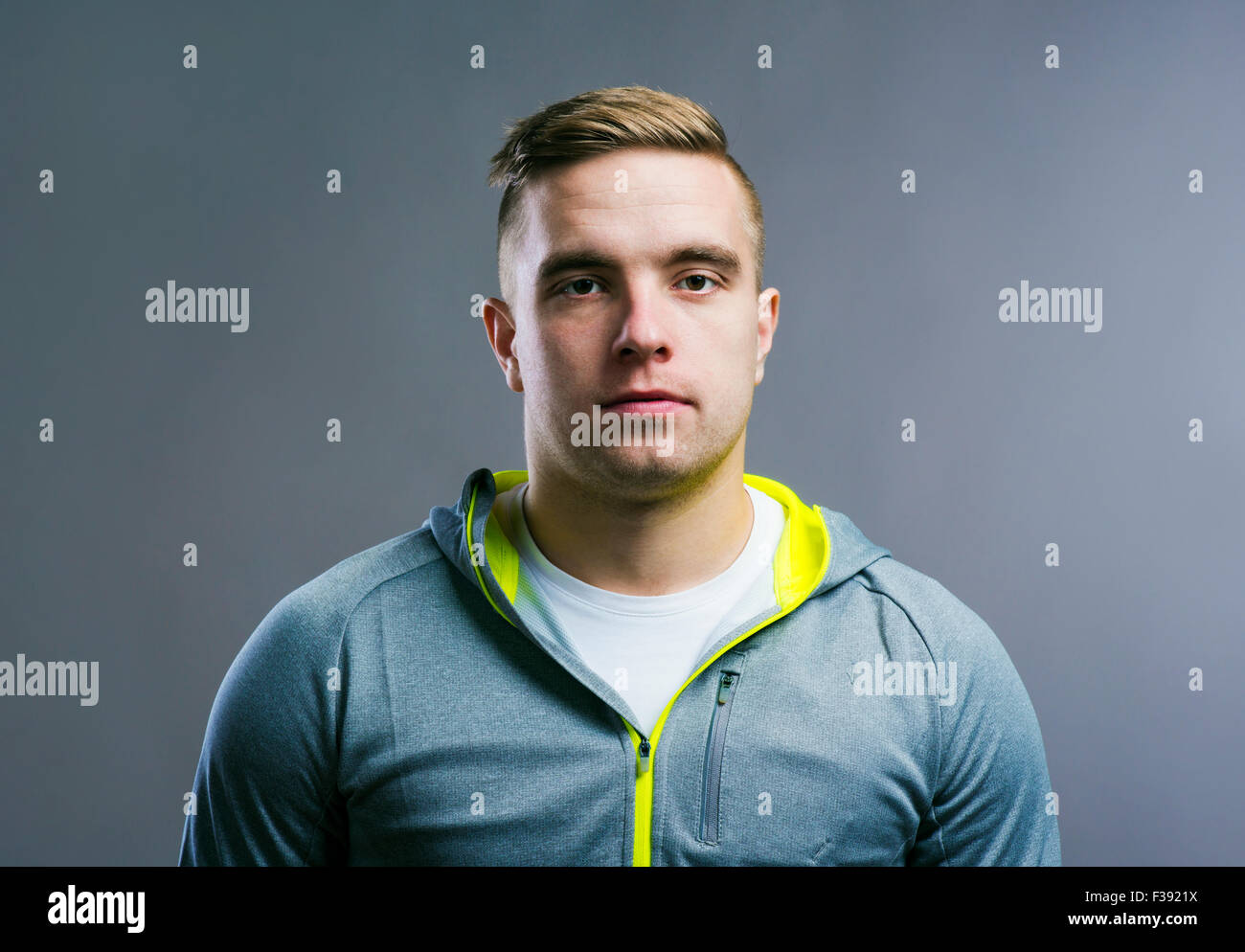 Runner in a studio Stock Photo Alamy
