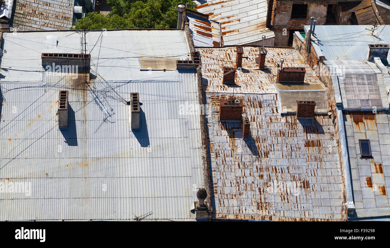 urban landscape, view from above the rooftops Stock Photo - Alamy