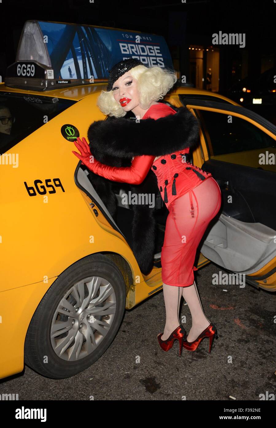 New York, NY, USA. 1st Oct, 2015. Amanda Lepore in attendance for Grace Jones Book Release Party, Martin Lawrence Gallery Soho, New York, NY October 1, 2015. Credit:  Derek Storm/Everett Collection/Alamy Live News Stock Photo