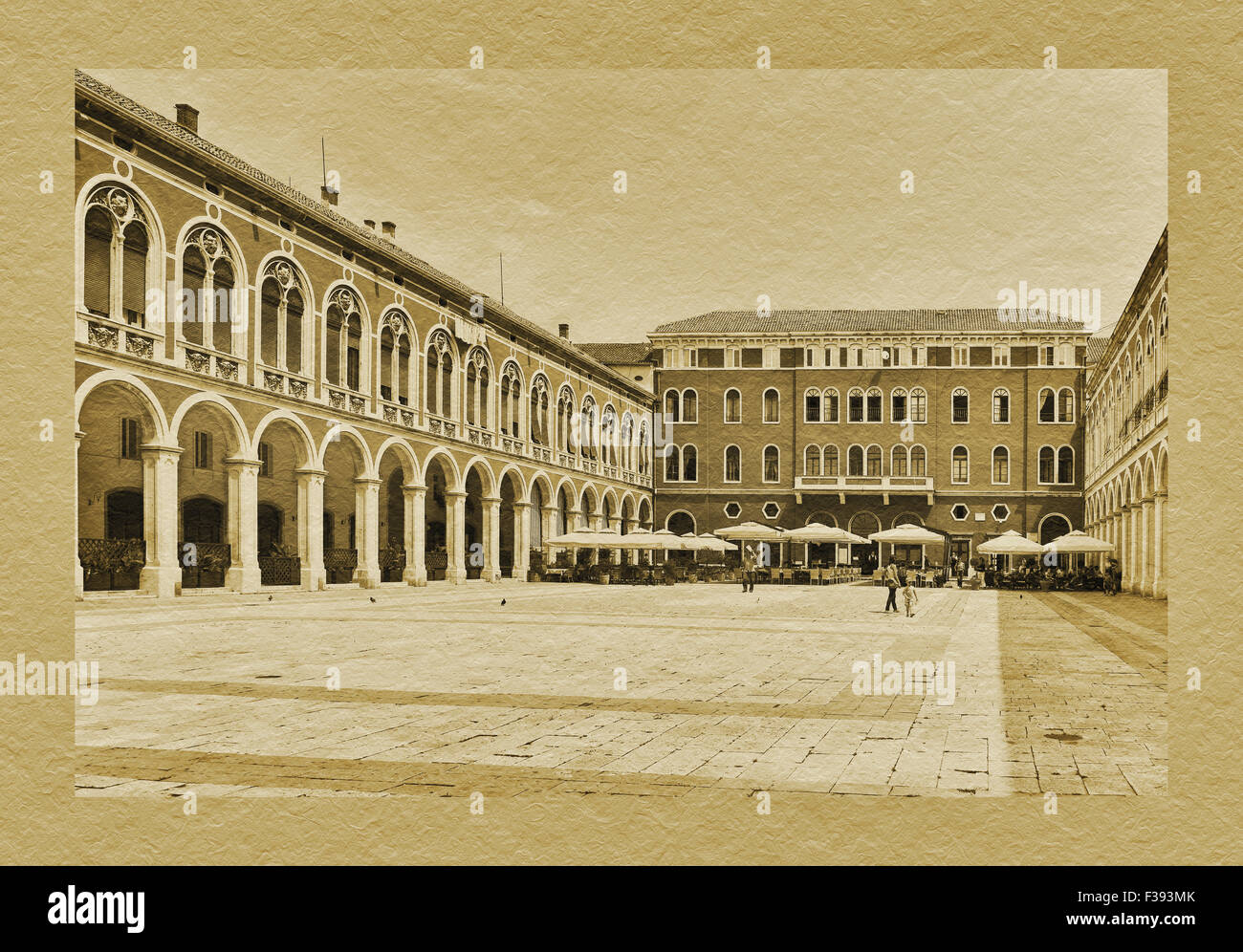 The Republic Square (Trg Republike) was designed as a replica of the Piazza San Marco in Venice, Split, Dalmatia, Croatia Stock Photo