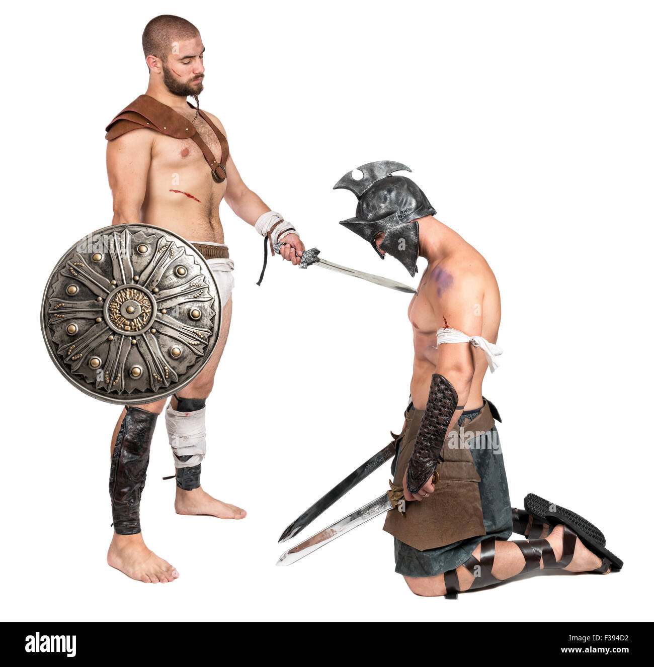 [IMAGE:https://c8.alamy.com/comp/F394D2/gladiator-ending-opponent-isolated-in-a-white-background-F394D2.jpg]
