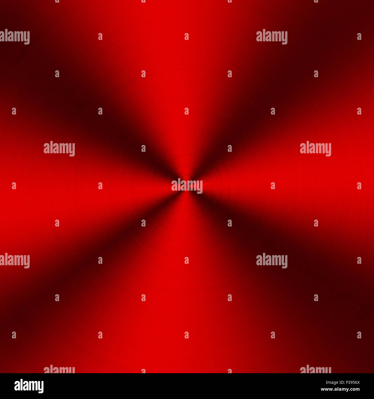 Circular metallic texture. Red shiny abstract background Stock Photo