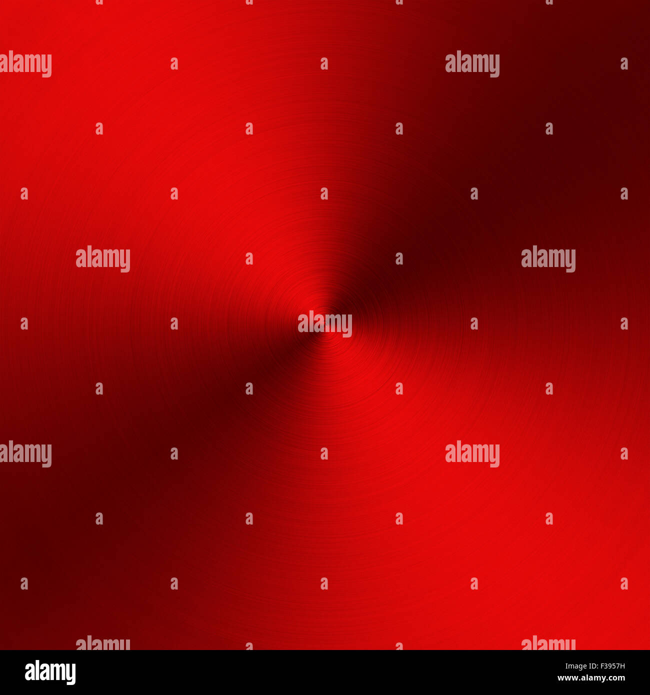 Circular metallic texture. Steel red shiny abstract background Stock Photo