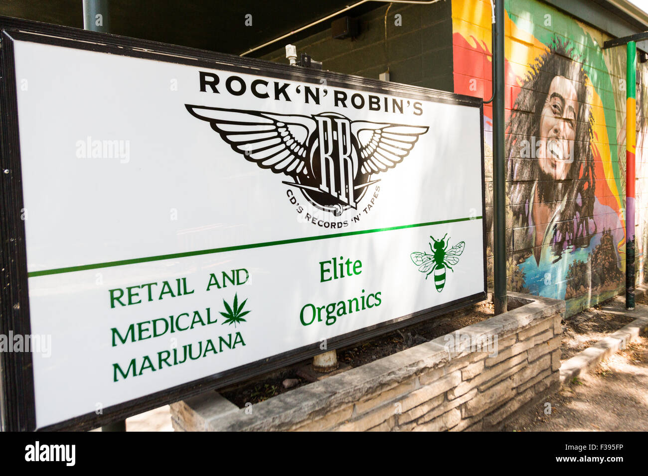 A Sign Advertising Legal Recreational Marijuana Sales At A Store