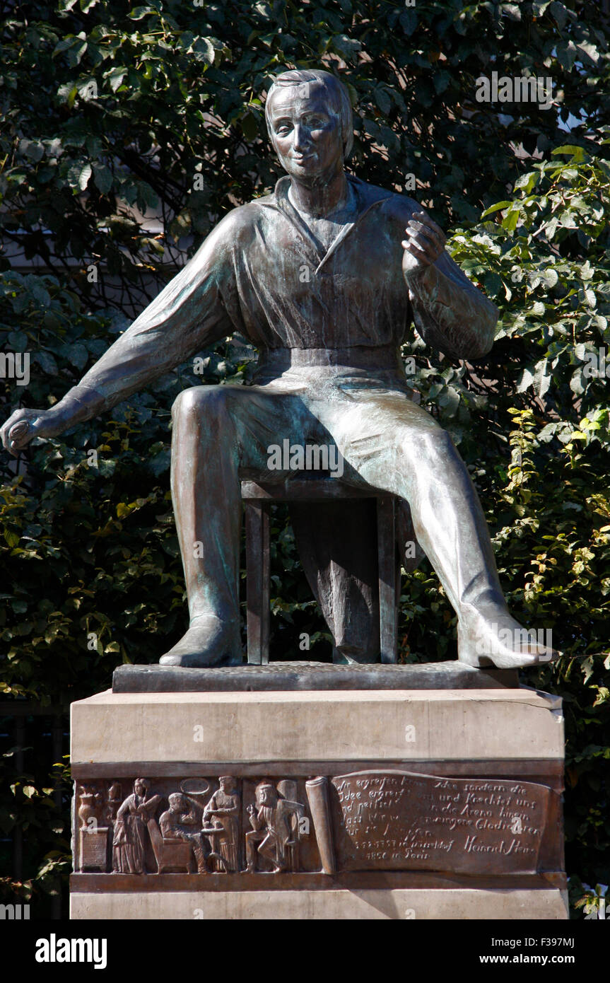 Heinrich Heine-Statue, Unter den Linden, Berlin-Mitte Stock Photo - Alamy