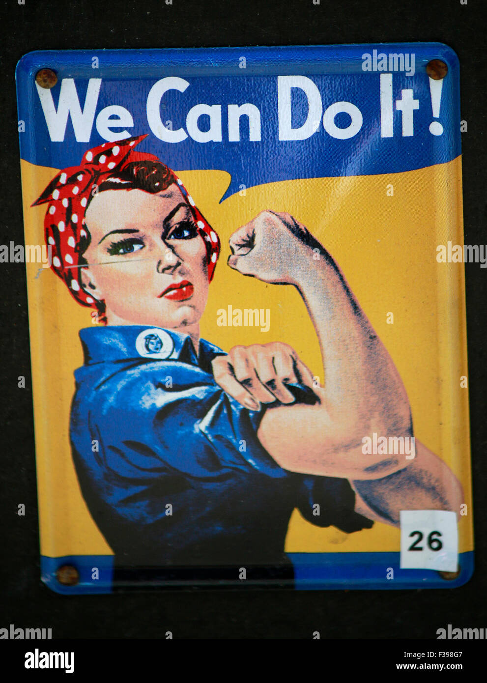 das Logo der Marke 'We can do it', Berlin. Stock Photo